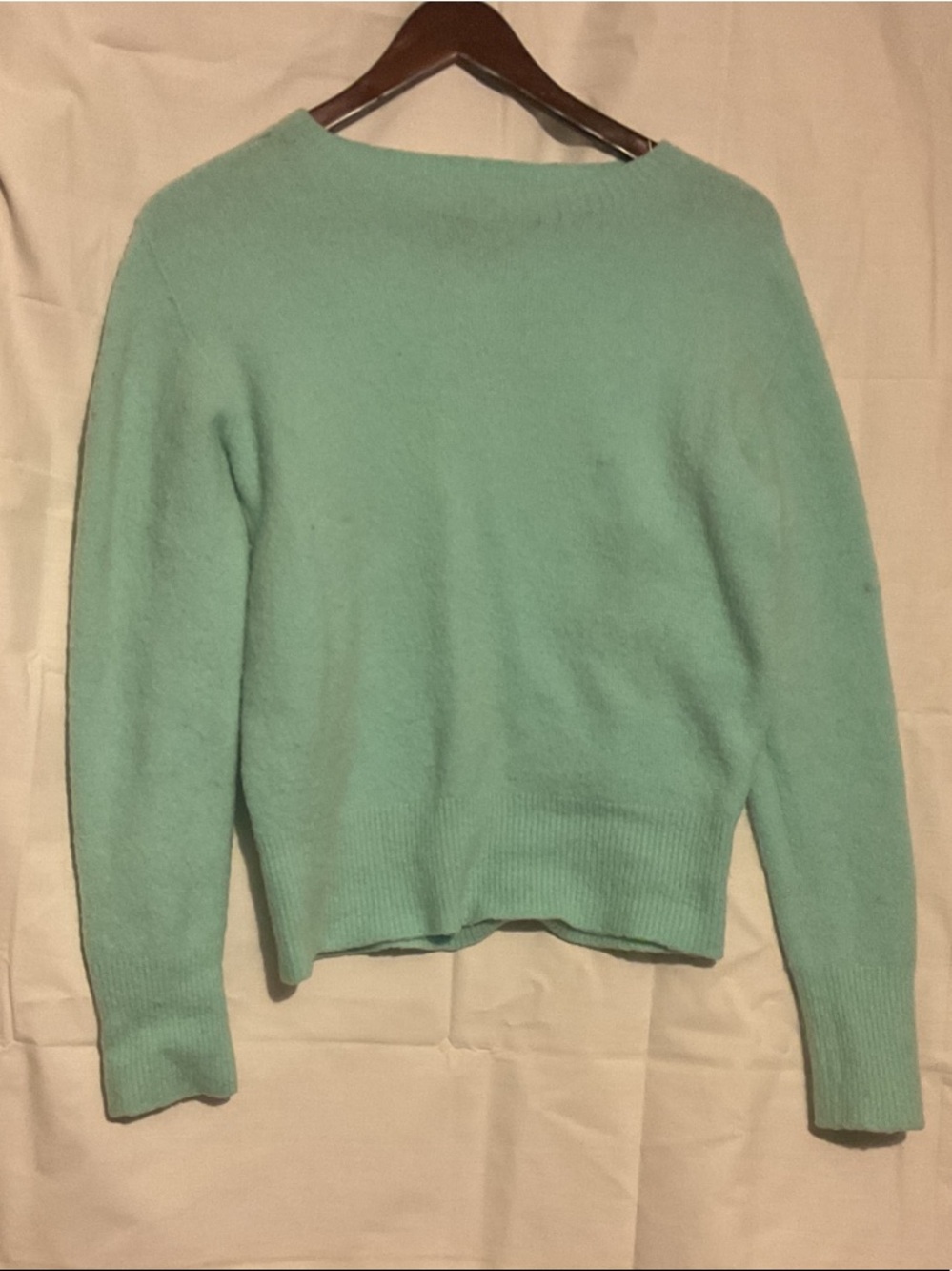 Women's Mint Green Crewneck Sweater (very fluffy)